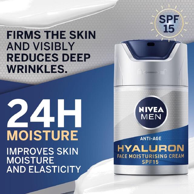 NIVEA MEN Hyaluron Anti-Age Face Moistursing Cream SPF15 thumbnail 2
