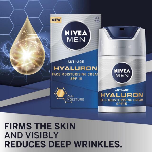 NIVEA MEN Hyaluron Anti-Age Face Moistursing Cream SPF15 thumbnail 3