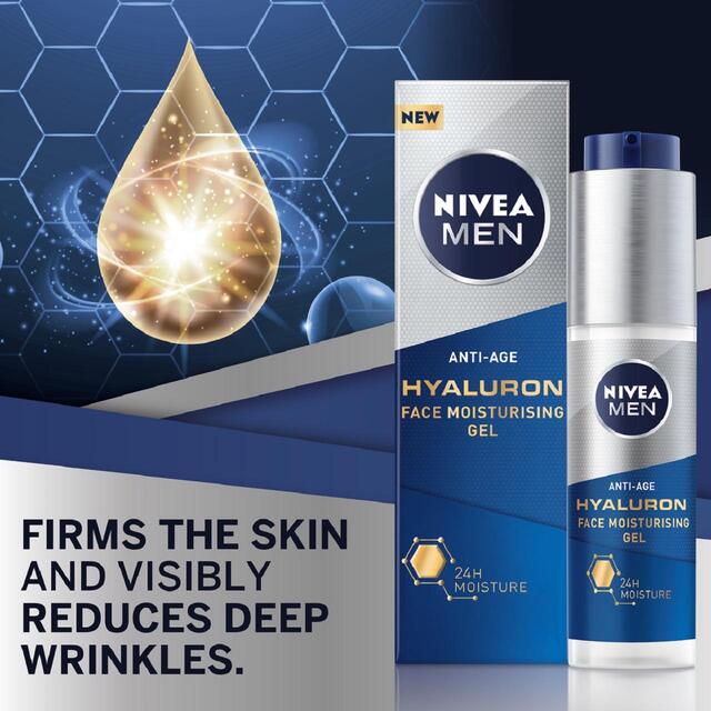 NIVEA MEN Hyaluron Anti-Age Face Moisturising Gel thumbnail 3