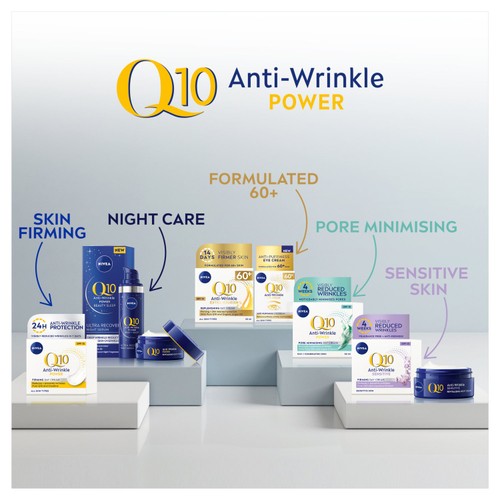 NIVEA Q10 Power Anti-Wrinkle Night Face Cream for Sensitive Skin thumbnail 2