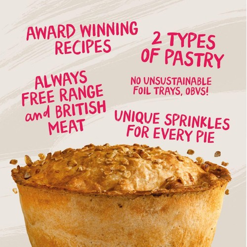 Pieminister Fungi Pie with Chicken, Portobello & Chestnut Mushroom thumbnail 3
