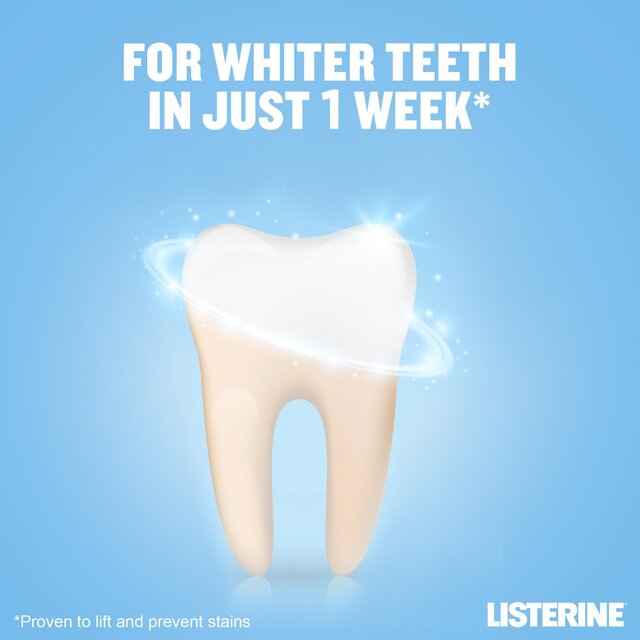 Listerine Advanced White Milder Taste Zero Alcohol Spearmint Mouthwash thumbnail 2