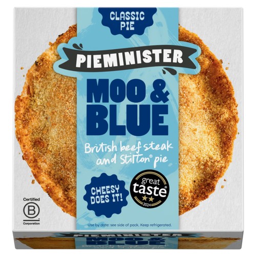 Pieminister Moo & Blue Pie with British Beef Steak & Stilton thumbnail 2