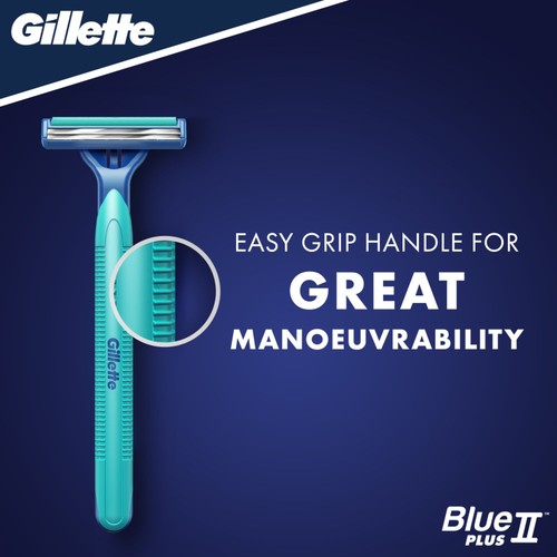 Gillette Blue II Plus Slalom Disposable Razors thumbnail 2