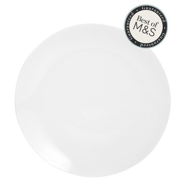 M&S Maxim Coupe Dinner Plate, White thumbnail 2