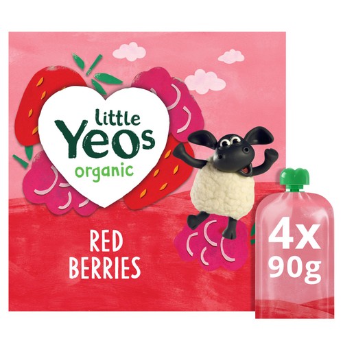 Yeo Valley Little Yeos Red Berries Pouch Multipack