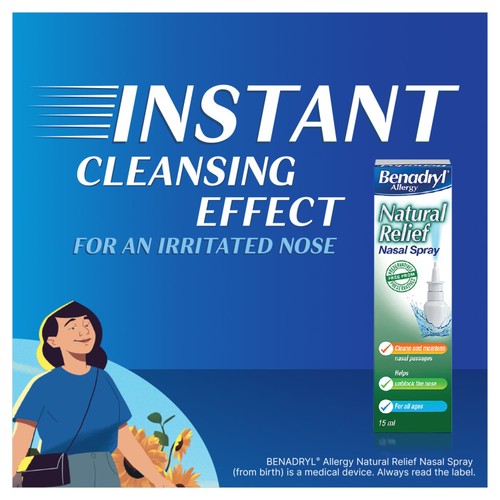Benadryl Natural Allergy Relief Spray thumbnail 2