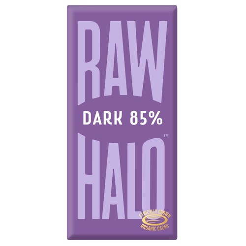 Raw Halo Vegan Dark 85% Chocolate Bar