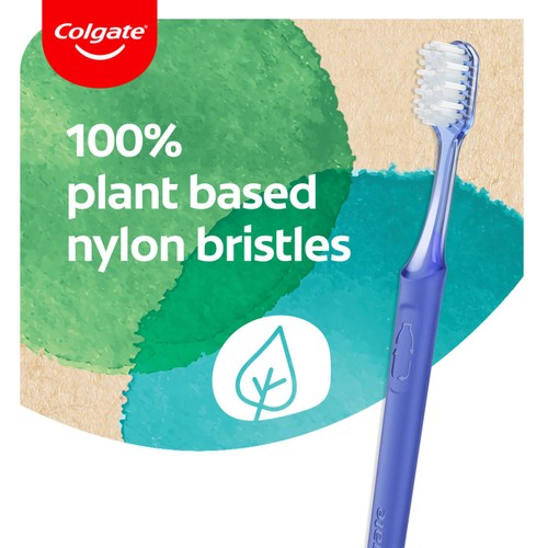 Colgate Recyclean Medium Manual Toothbrush  thumbnail 6