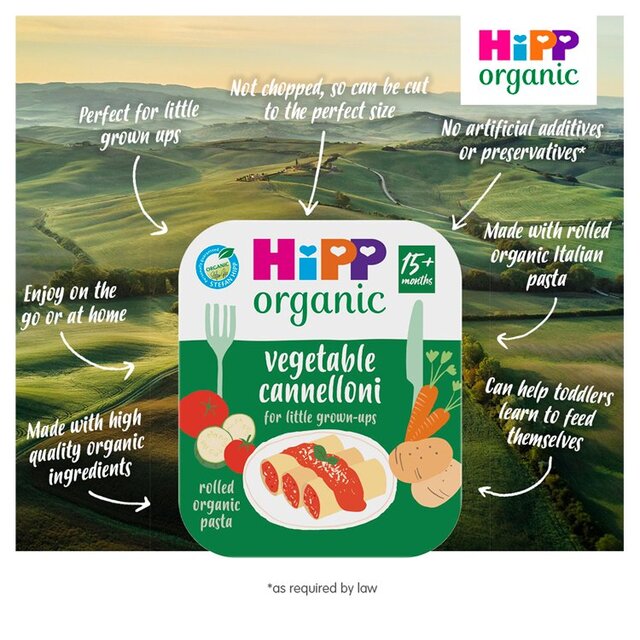 HiPP Organic Vegetable Cannelloni Toddler Tray Meal 15+ Months thumbnail 6