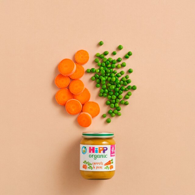 HiPP Organic Carrots & Peas Baby Food Jar 4+months thumbnail 8