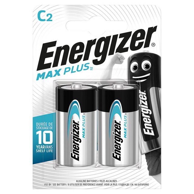 Energizer Max Plus C Batteries, Alkaline thumbnail 2