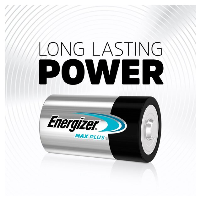 Energizer Max Plus D Batteries, Alkaline thumbnail 3