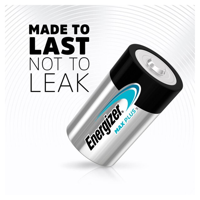 Energizer Max Plus D Batteries, Alkaline thumbnail 4