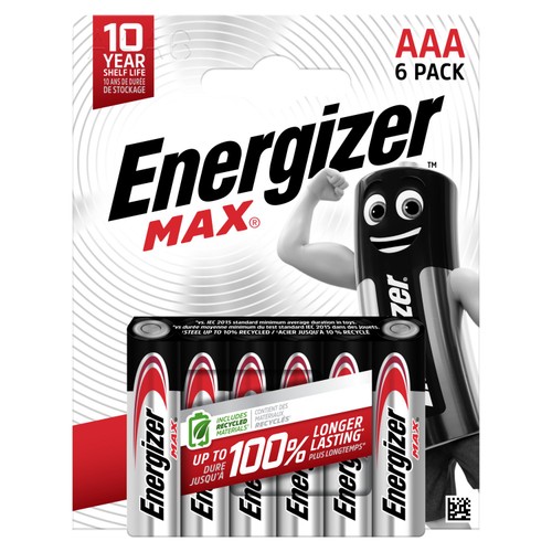 Energizer Max AAA Batteries, Alkaline