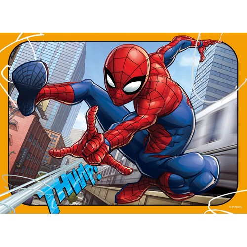 Marvel Spider-Man 4 in Box (12, 16, 20, 24pc) Jigsaw Puzzles thumbnail 2