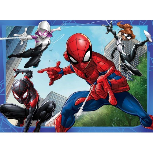 Marvel Spider-Man 4 in Box (12, 16, 20, 24pc) Jigsaw Puzzles thumbnail 3