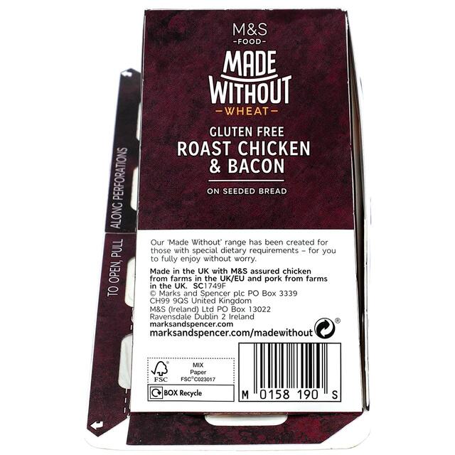 M&S Made Without Roast Chicken & Bacon Sandwich thumbnail 3