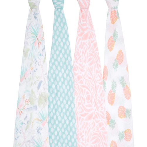 Aden + Anais Muslin Swaddle Blankets, Tropicalia thumbnail 3