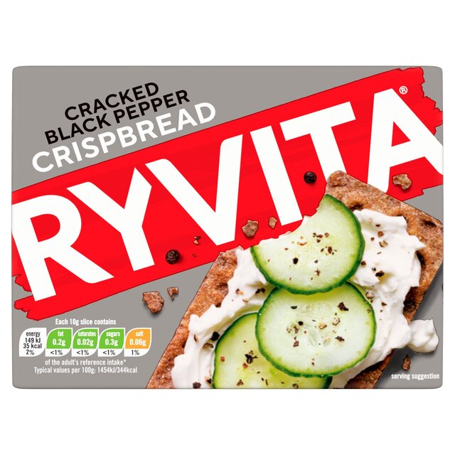 Ryvita Crispbread Cracked Black Pepper Crackers thumbnail 2