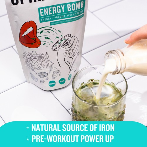 Spinached Organic Energy Bomb Iron, Magnesium & Zinc supplement thumbnail 3