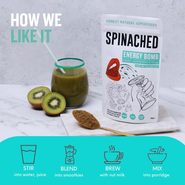 Spinached Organic Energy Bomb Iron, Magnesium & Zinc supplement thumbnail 4