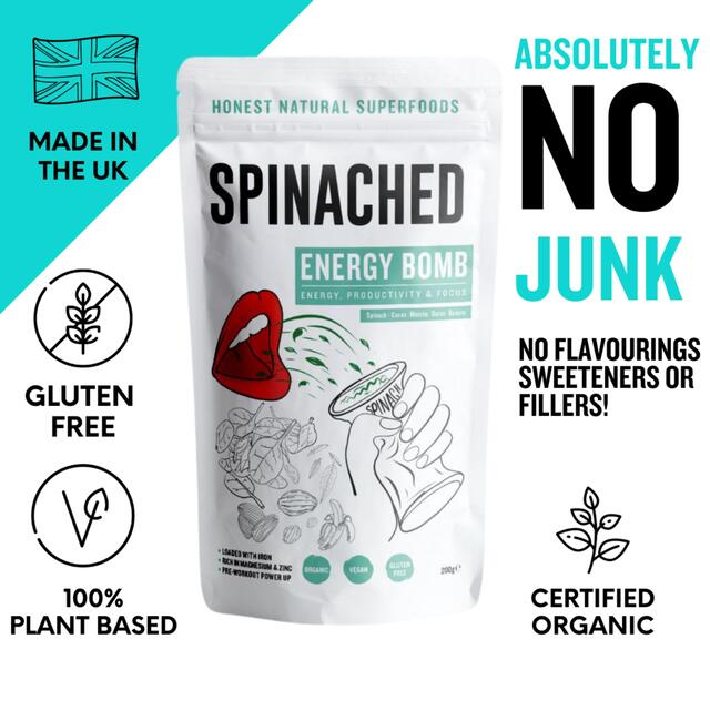 Spinached Organic Energy Bomb Iron, Magnesium & Zinc supplement thumbnail 6