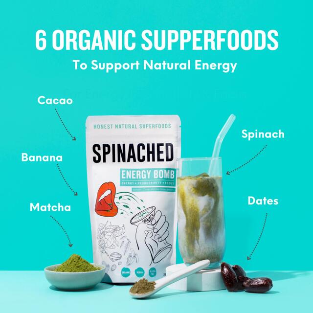 Spinached Organic Energy Bomb Iron, Magnesium & Zinc supplement thumbnail 7