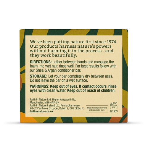 Faith in Nature Shea & Argan Shampoo Bar thumbnail 8