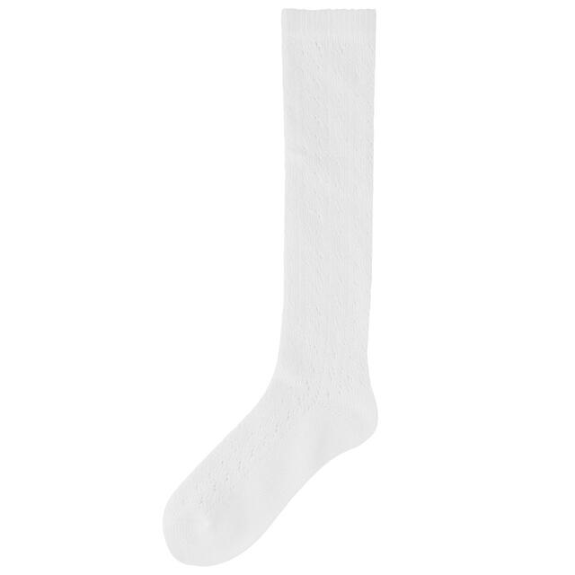 M&S Girls 5pk Knee High Pelerine Socks, 8-7, White thumbnail 2