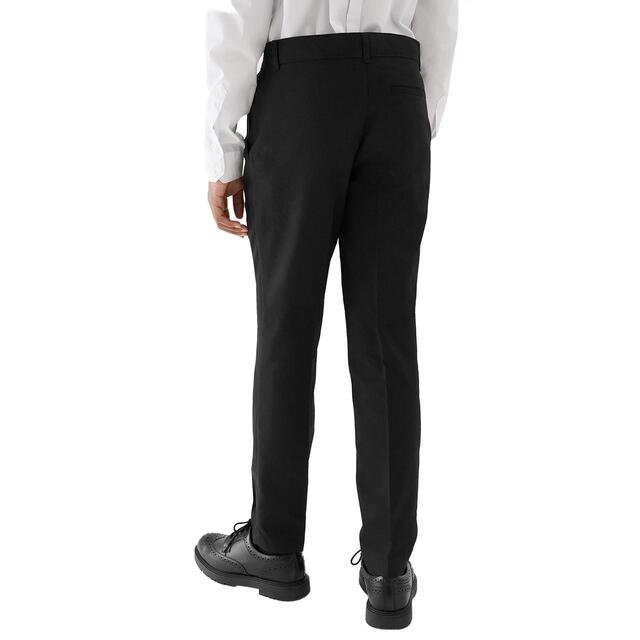 M&S 2pk Black Skinny Leg School Trousers, 4-13 Years thumbnail 3