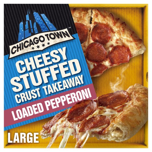 Chicago Town Takeaway Cheesy Stuffed Crust Pepperoni Large Pizza thumbnail 2