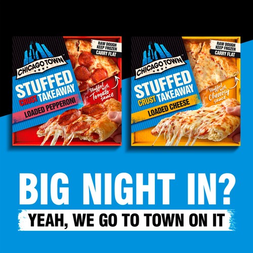 Chicago Town Takeaway Cheesy Stuffed Crust Pepperoni Large Pizza thumbnail 3