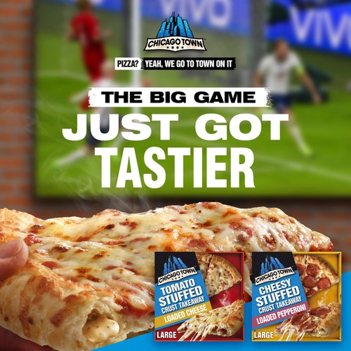 Chicago Town Takeaway Cheesy Stuffed Crust Pepperoni Large Pizza thumbnail 6