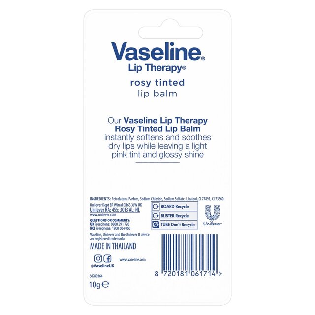 Vaseline Rosy Tinted Lip Balm thumbnail 2