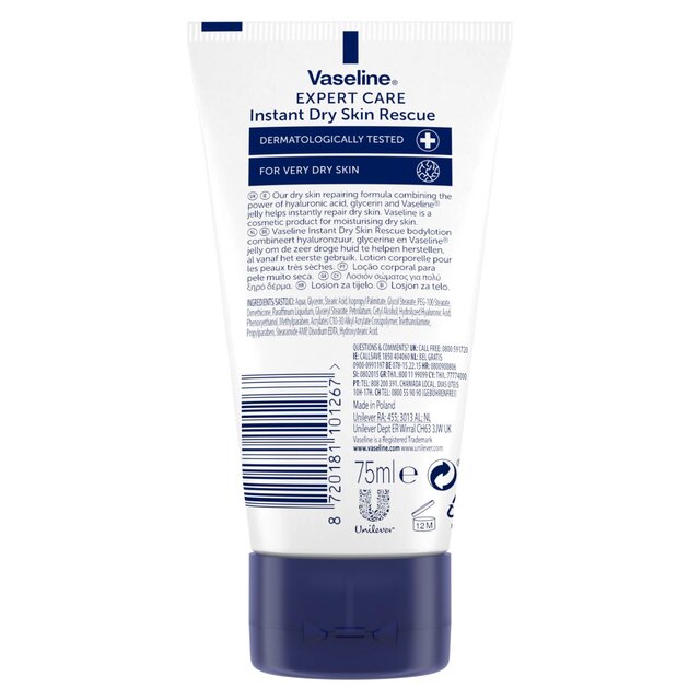 Vaseline Expert Care Instant Dry Skin Rescue Body Lotion thumbnail 3