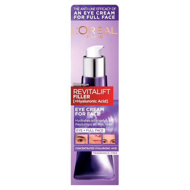 L'Oreal Paris Revitalift Filler+ Hyaluronic Acid Eye Cream thumbnail 2