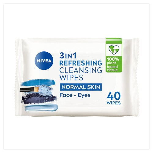 NIVEA Biodegradable Cleansing Face Wipes for Normal Skin 