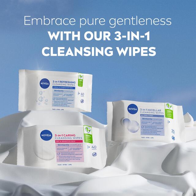 NIVEA Biodegradable Cleansing Face Wipes for Normal Skin thumbnail 5