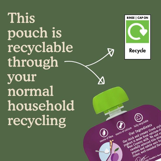 Little Freddie Pink Lady Greek Yoghurt Organic Pouch, 6 mths+ thumbnail 4