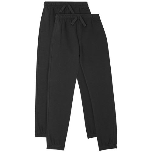 M&S Unisex Regular Fit School Joggers, 13-14 Years, Black thumbnail 2