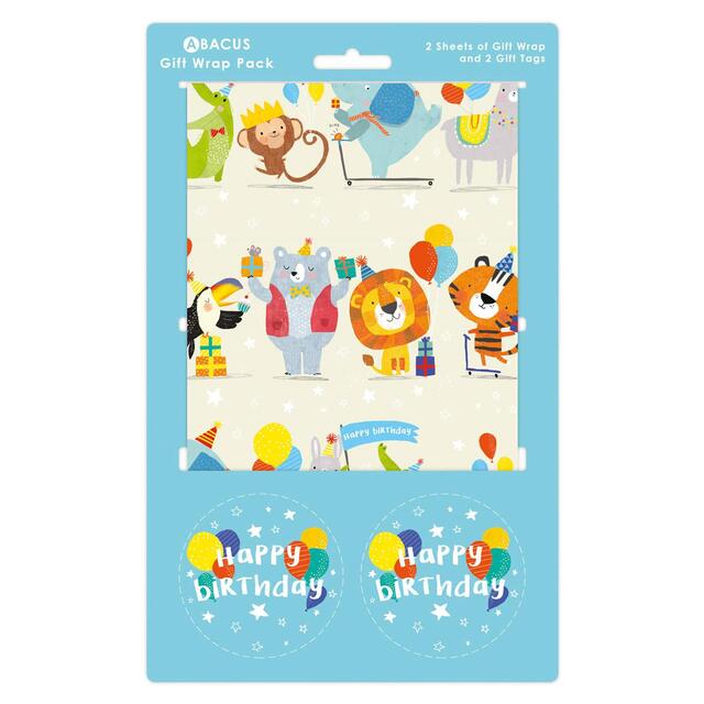 Party Animals Gift Wrap Sheets & Tags thumbnail 2