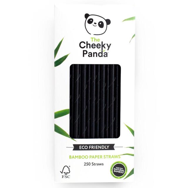 Cheeky Panda Black Bamboo Paper Straws