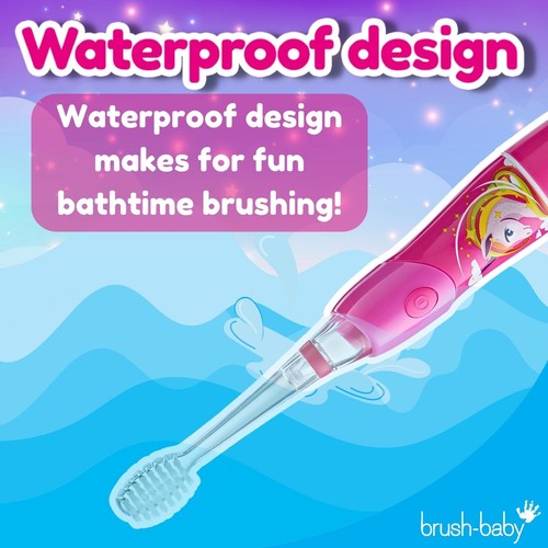 Brush-Baby KidzSonic Unicorn Electric Toothbrush, 3+ Yrs thumbnail 5