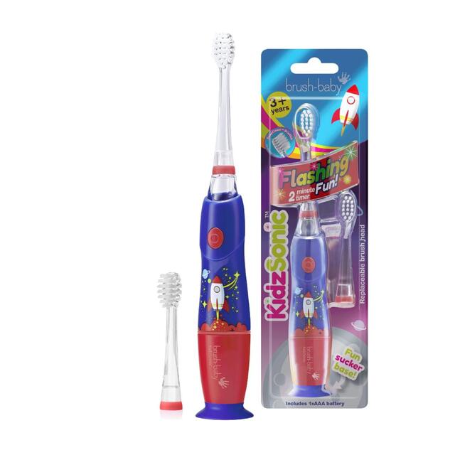 Brush-Baby KidzSonic Rocket Electric Toothbrush, 3+ Yrs