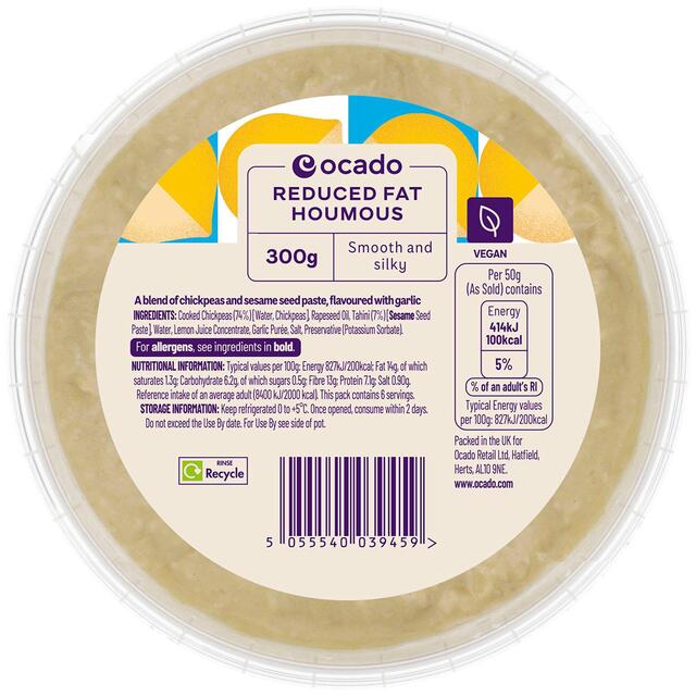 Ocado Reduced Fat Houmous thumbnail 2