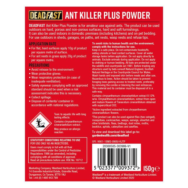 Deadfast Ant Killer Plus Powder,150g thumbnail 2