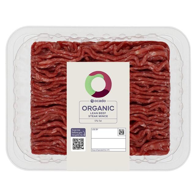 Ocado Organic Lean Beef Steak Mince 5% Fat thumbnail 2