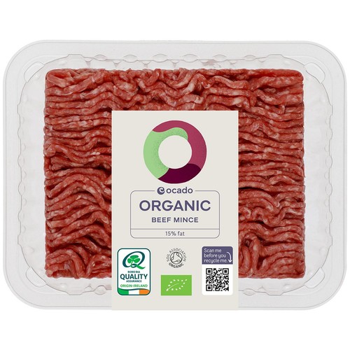 Ocado Organic Beef Mince 15% Fat