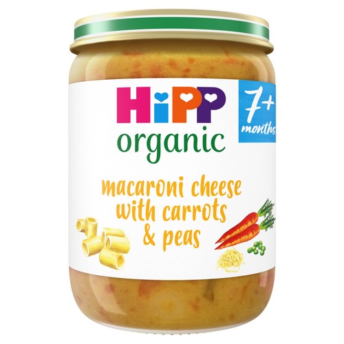 HiPP Organic Macaroni Cheese with Carrots & Peas Baby Food 7+ months
